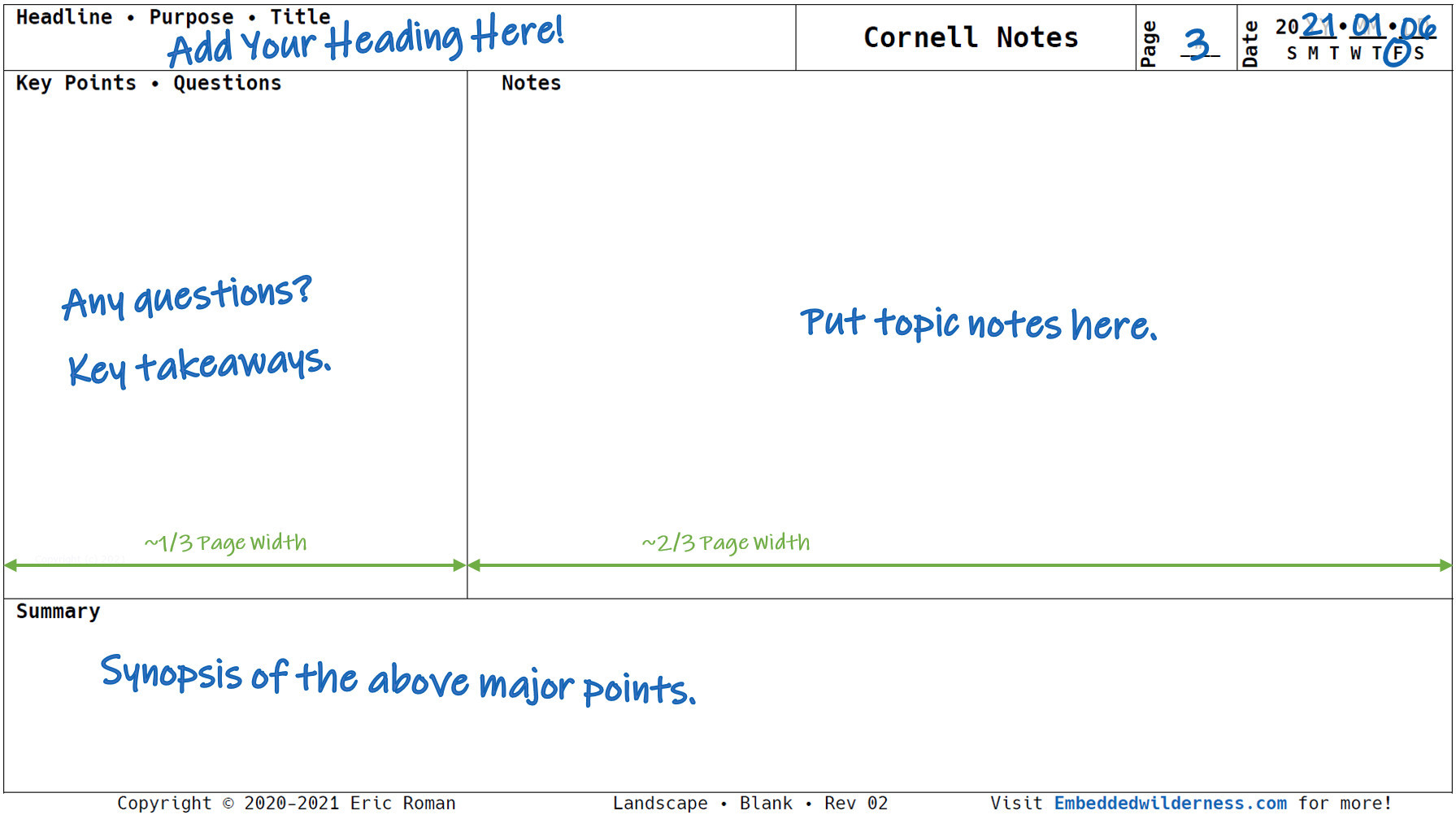 Embedded notes